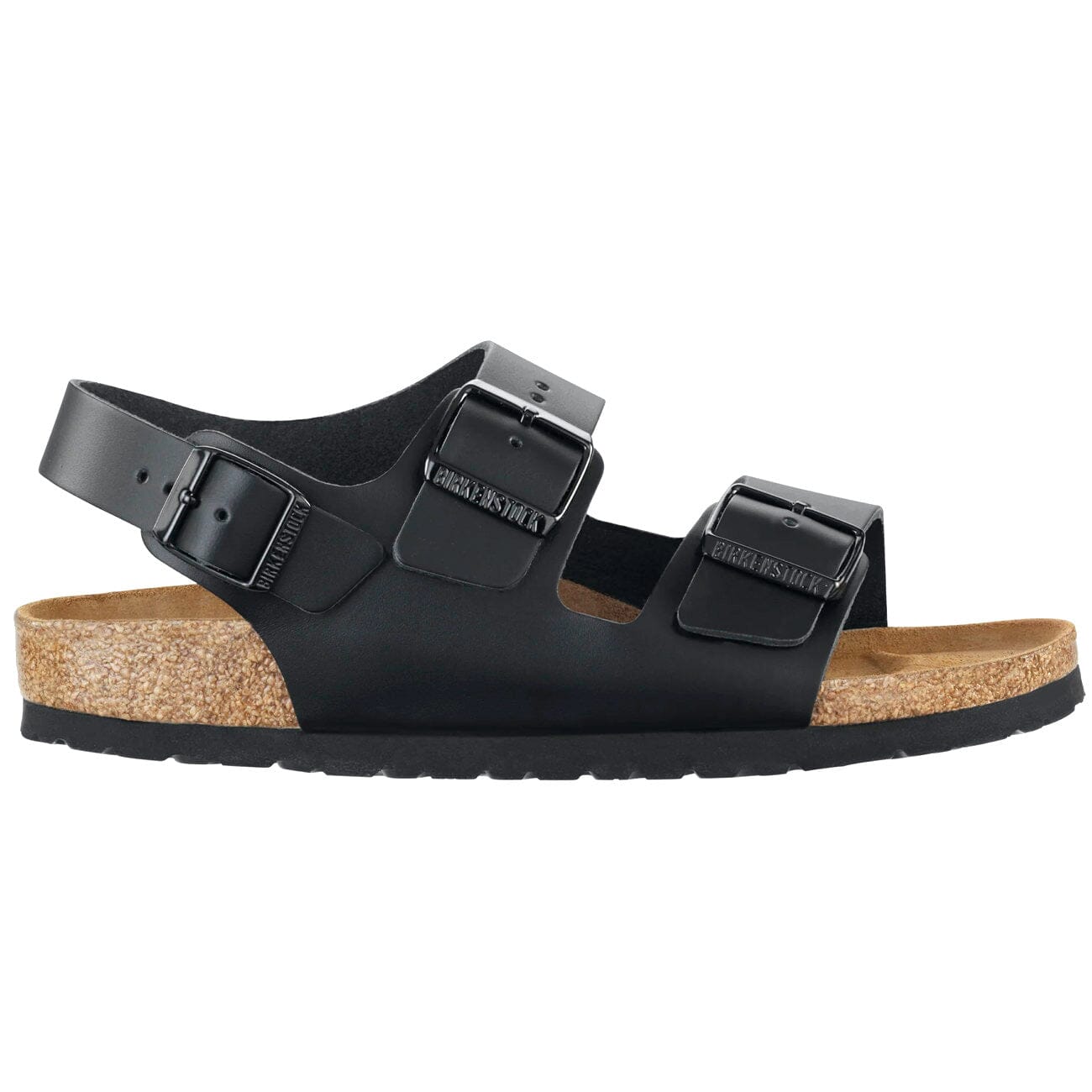 Birkenstock Milano Narrow Fit Smooth Leather Black Sandals Birkenstock Classic 35 N Black 