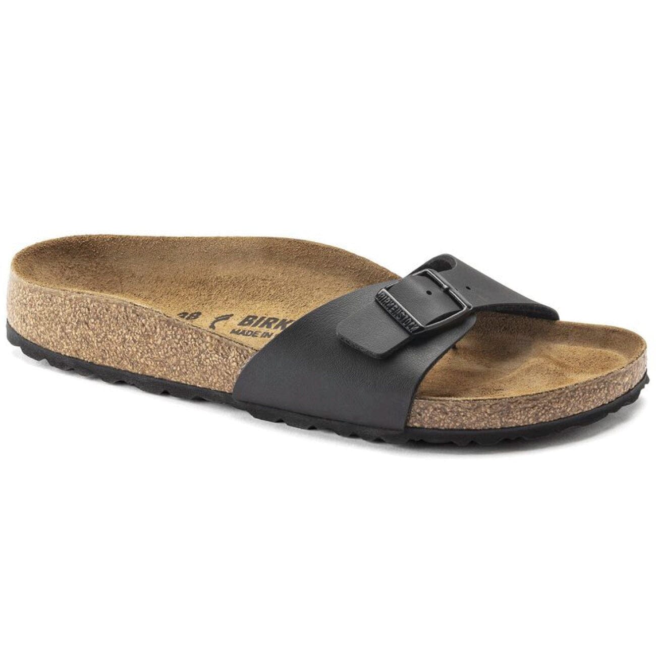 Birkenstock Madrid Narrow Fit Birko-Flor Black Sandals Birkenstock Classic 35 N Black 