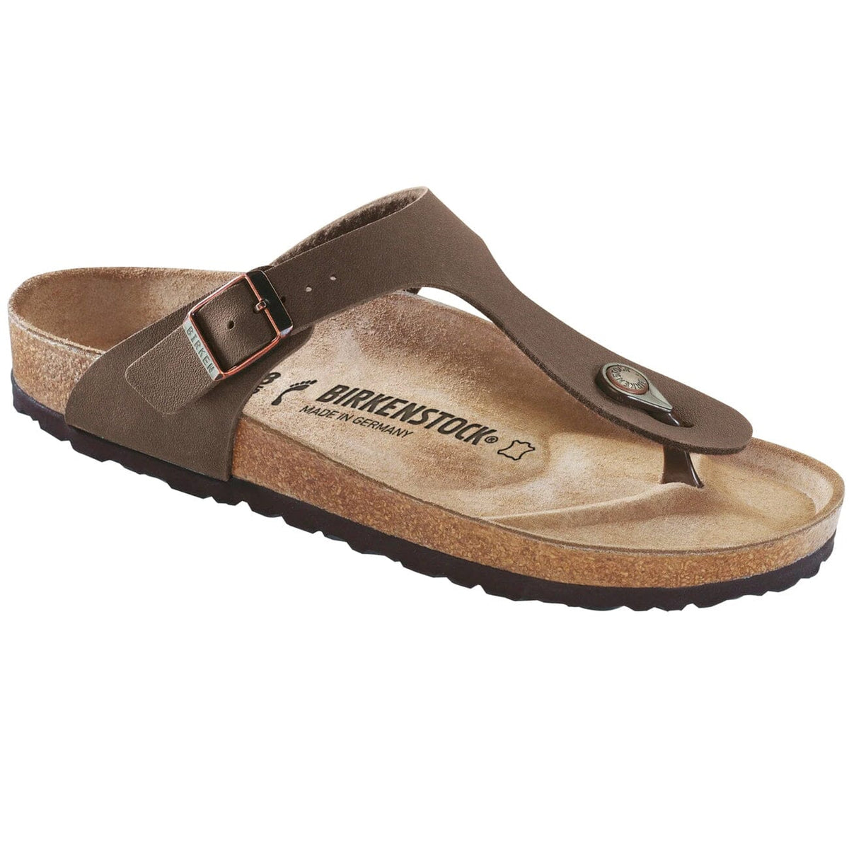 Birkenstock Classic Gizeh Narrow Fit Birkibuc Mocca Sandals Birkenstock Classic 35 N Mocca 