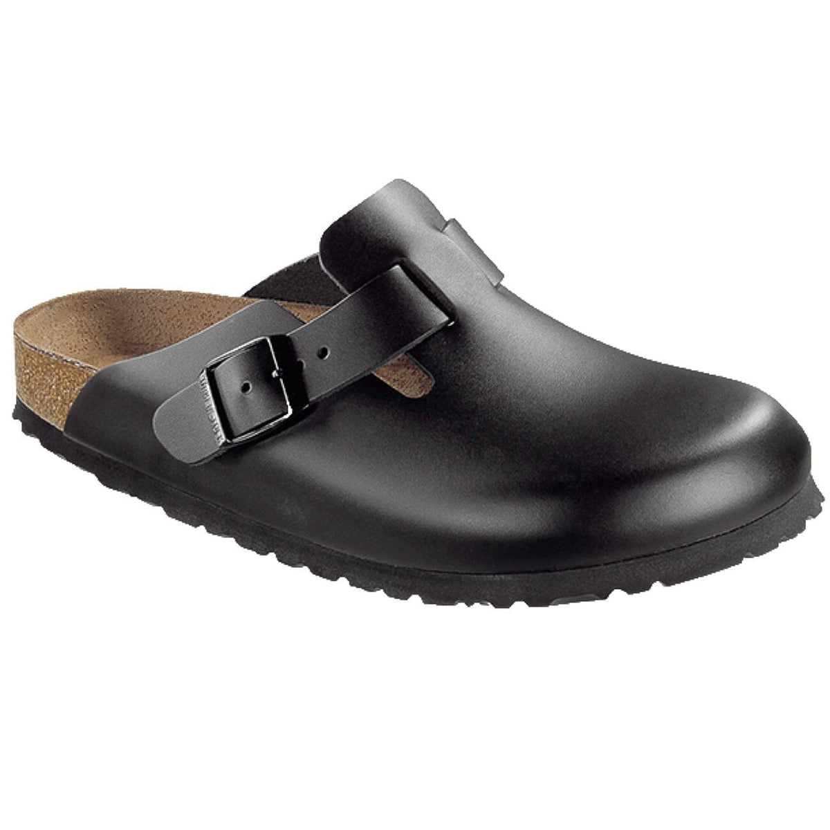 Birkenstock Classic Boston Regular Fit Smooth Leather Black Clogs Birkenstock Classic 35 Black 