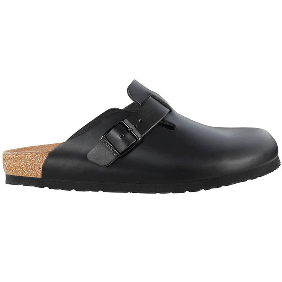 Birkenstock Classic Boston Regular Fit Smooth Leather Black Clogs Birkenstock Classic 