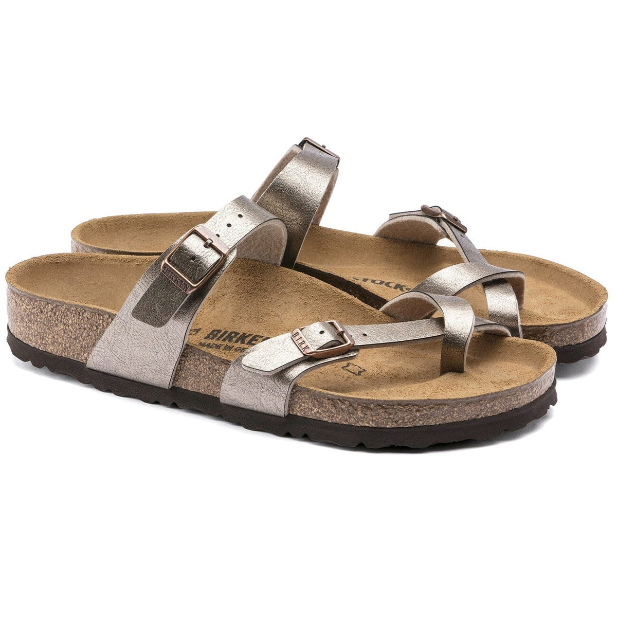 Birkenstock Seasonal Mayari BirkoFlor Regular Fit Taupe Sandals Birkenstock Seasonal 