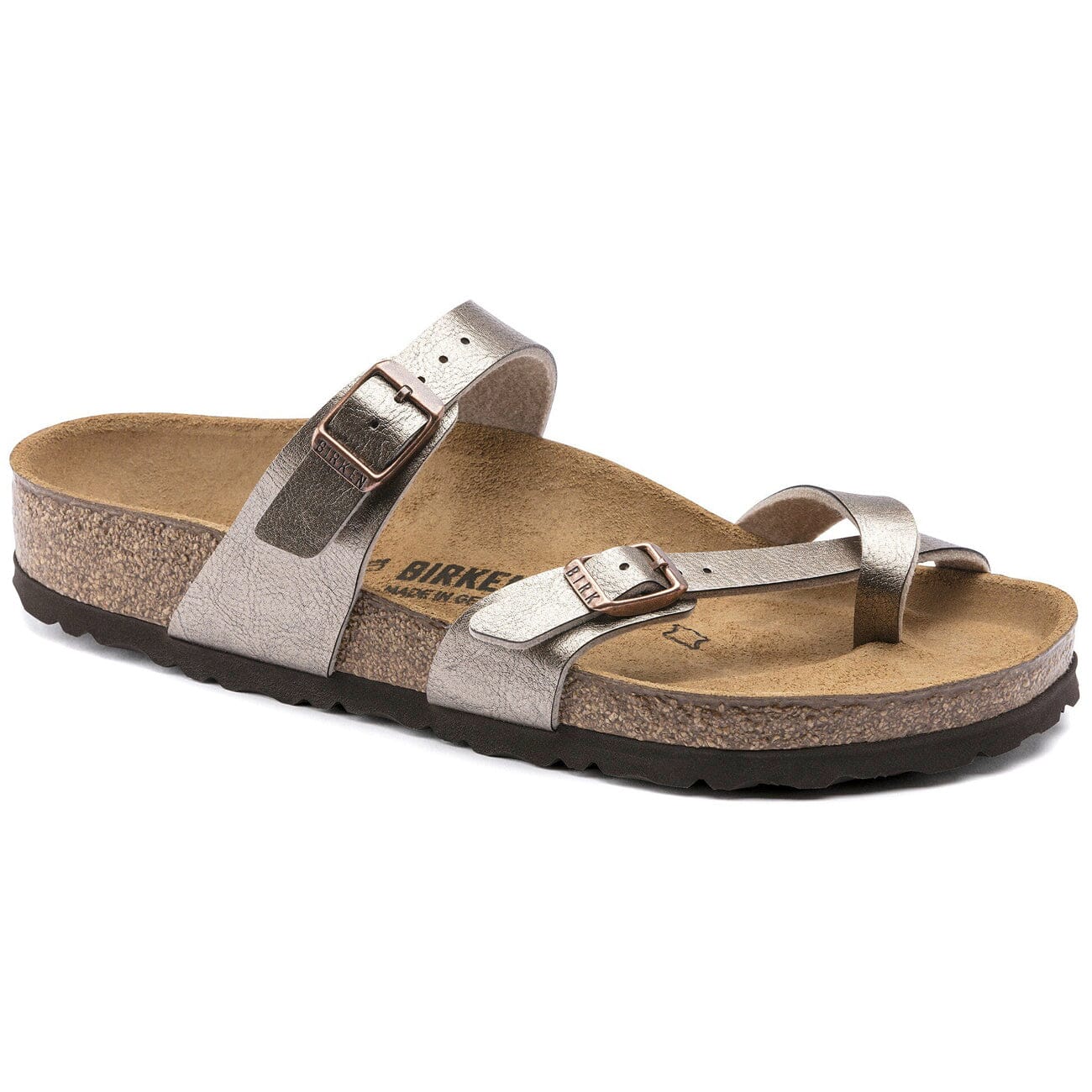 Birkenstock Seasonal Mayari BirkoFlor Regular Fit Taupe Sandals Birkenstock Seasonal 35 Taupe 