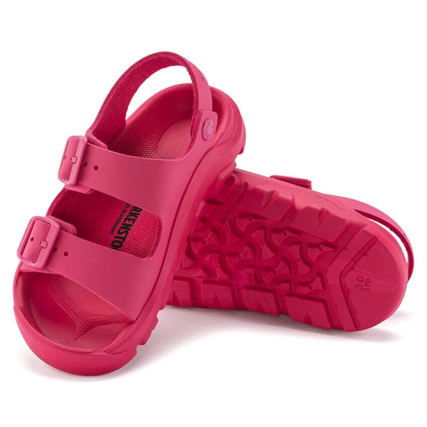 Birkenstock Kids, Mogami, BirkoFlor/ Polyurethane, Narrow Fit, Fuchsia Tulip Sandals Birkenstock Kids 