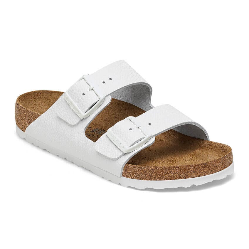 Birkenstock Arizona White Smooth Leather Regular Fit Sandals Birkenstock White 35 