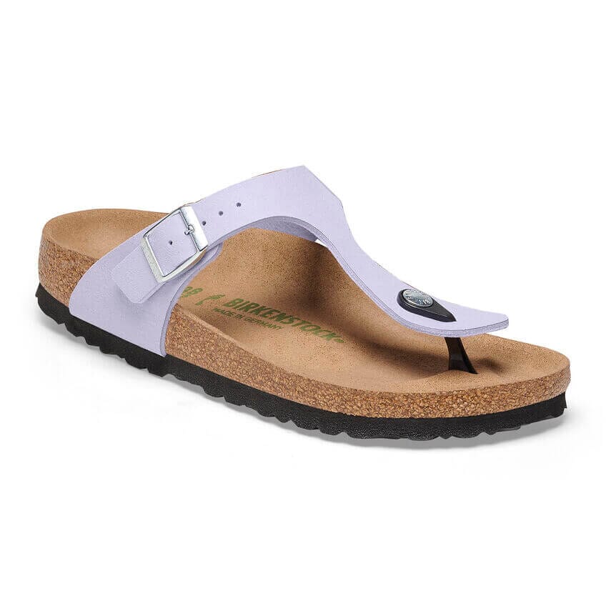 Birkenstock Gizeh Soft Birki Vegan Purple Fog Synthetic Regular Fit Sandals Birkenstock Seasonal Purple Fog 35 