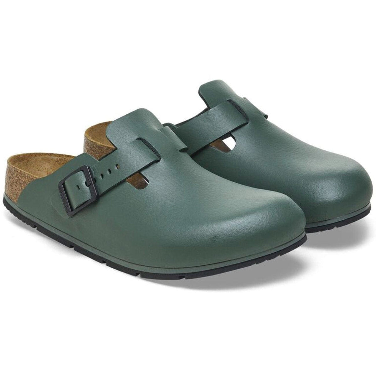 Boston Pro PU Coated Oiled Leather Regular Fit Thyme Clogs Birkenstock Professional 