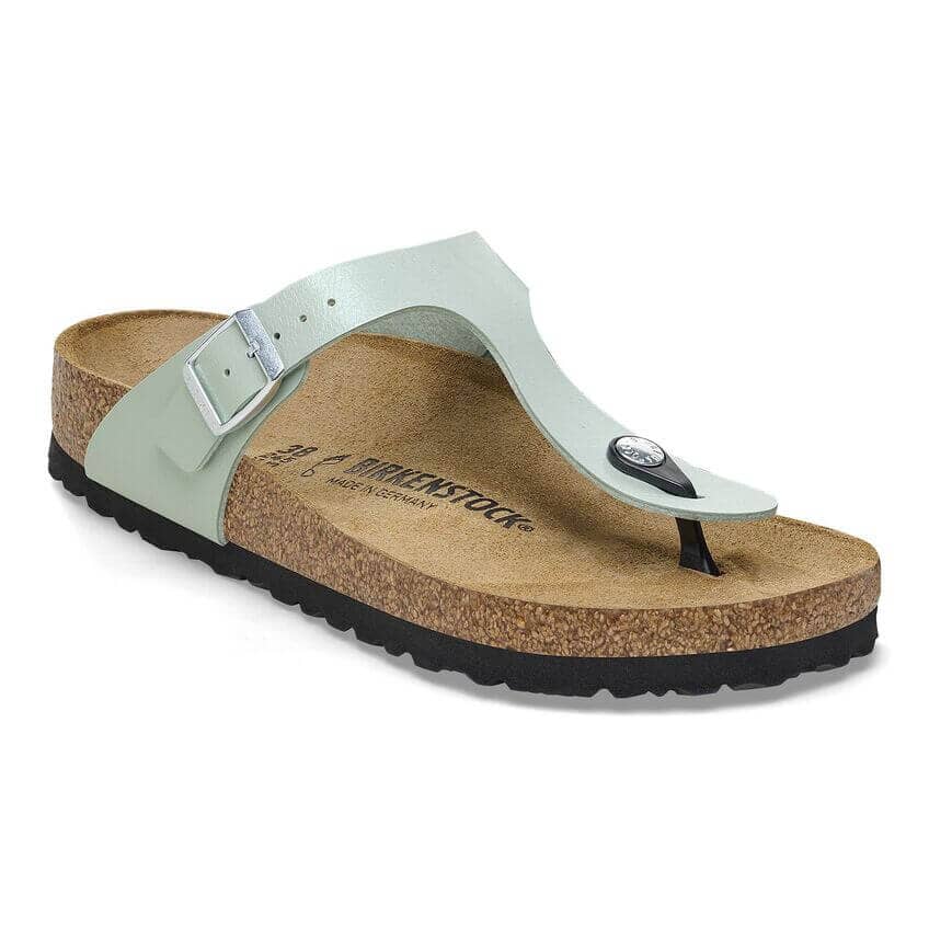 Birkenstock Gizeh Regular Fit Birko-Flor Surf Green Sandals Birkenstock Seasonal 36 Surf Green 