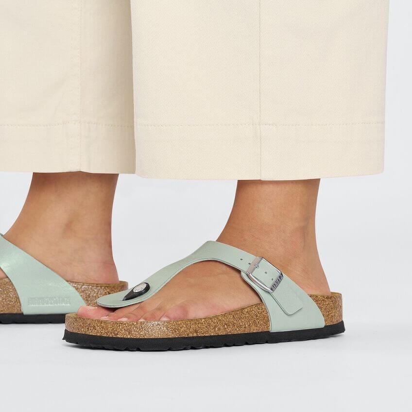 Birkenstock Gizeh Regular Fit Birko-Flor Surf Green Sandals Birkenstock Seasonal 