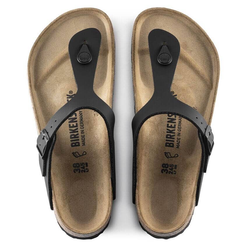 Birkenstock Classic Gizeh Regular Fit Birko-Flor Black Sandals Birkenstock Classic 