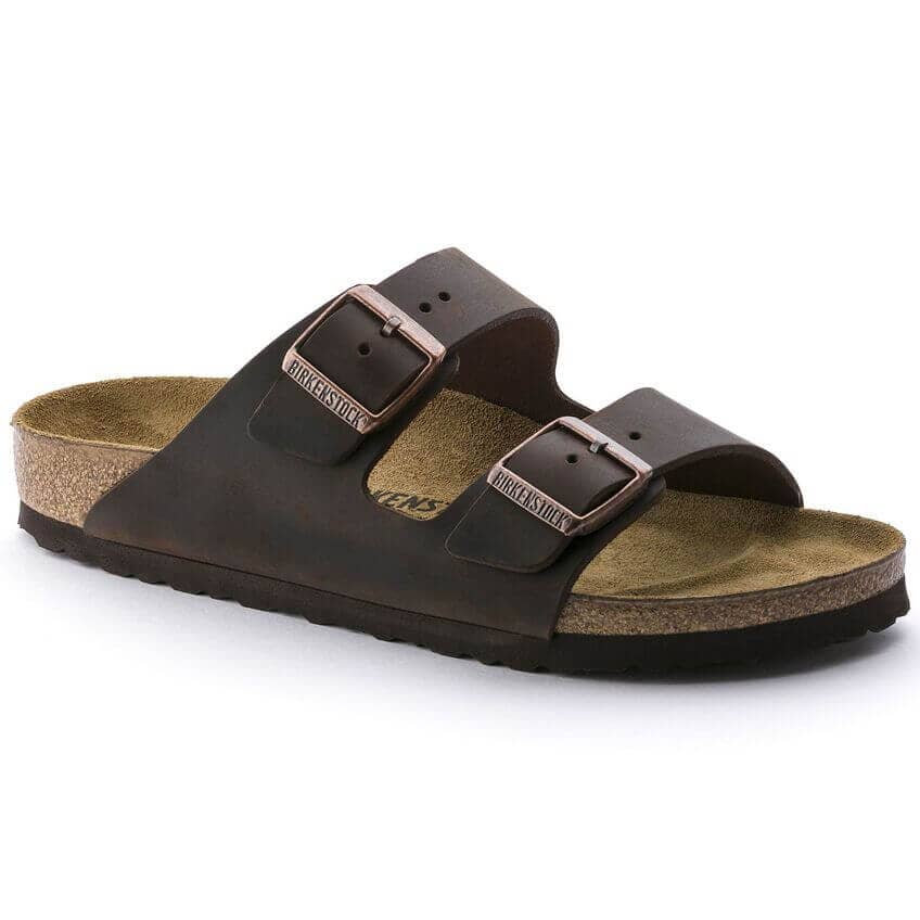 Birkenstock Classic Arizona Natural Leather Regular Fit Habana Sandals Birkenstock Classic 35 Habana 