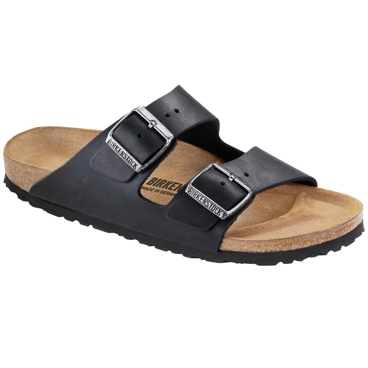 Birkenstock Classic Arizona Oiled Leather Narrow Fit Black Sandals Birkenstock Classic 35 N Black 