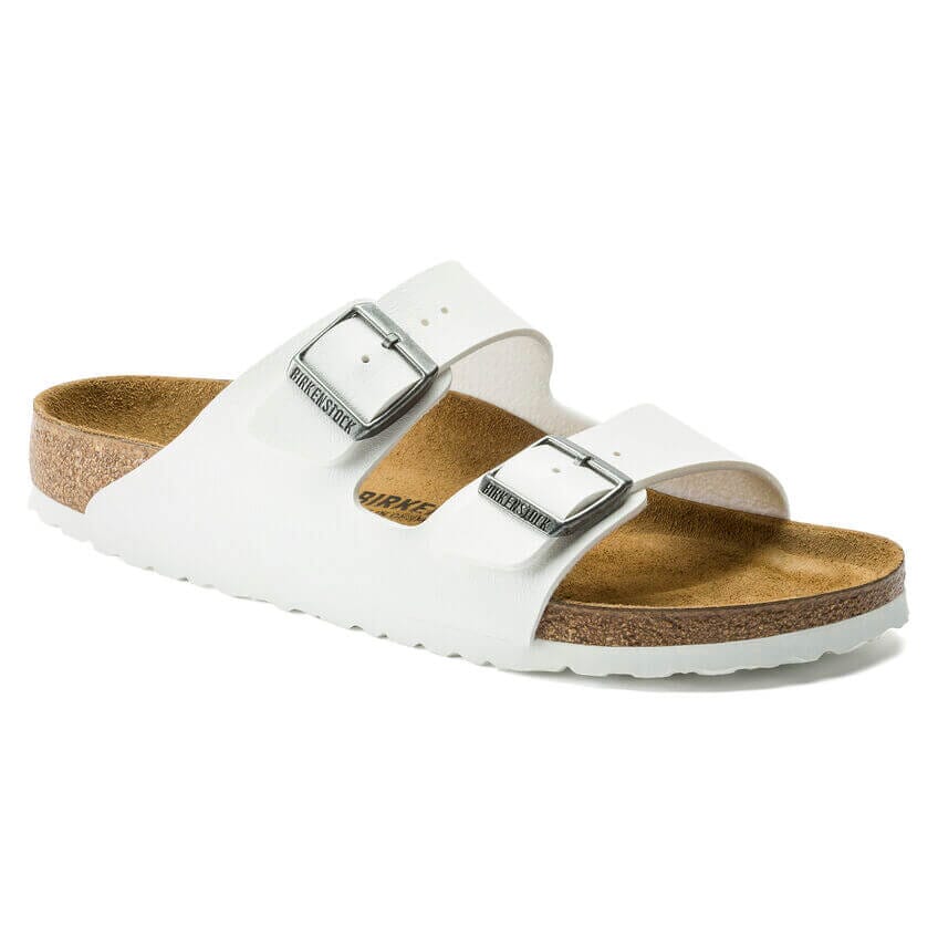 Birkenstock Arizona White Birko-Flor Narrow Fit Sandals Birkenstock Classic White 35 