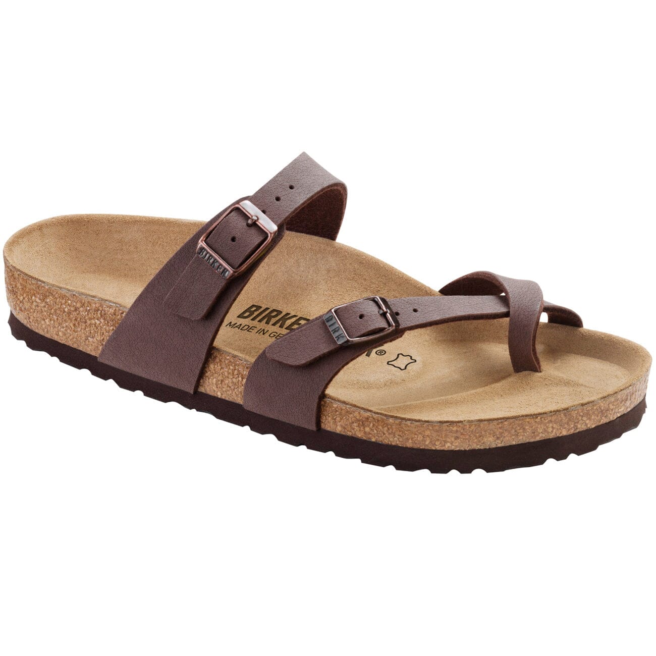 Birkenstock Mayari Regular Fit Birko-Flor Mocha Sandals Birkenstock Classic 35 Mocha 