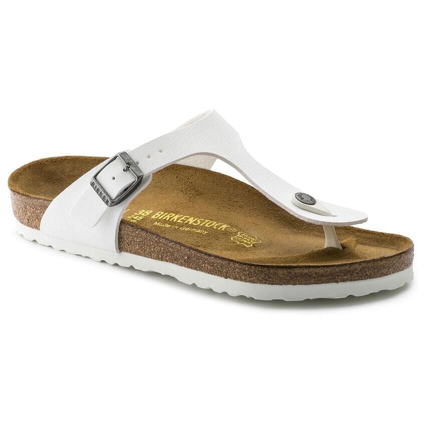 Birkenstock Classic, Gizeh, Regular Fit, Birko-Flor, White Sandals Birkenstock 