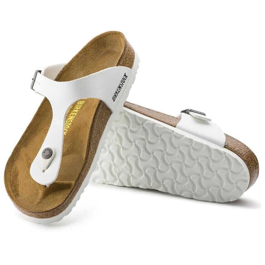 Birkenstock Classic, Gizeh, Regular Fit, Birko-Flor, White Sandals Birkenstock 