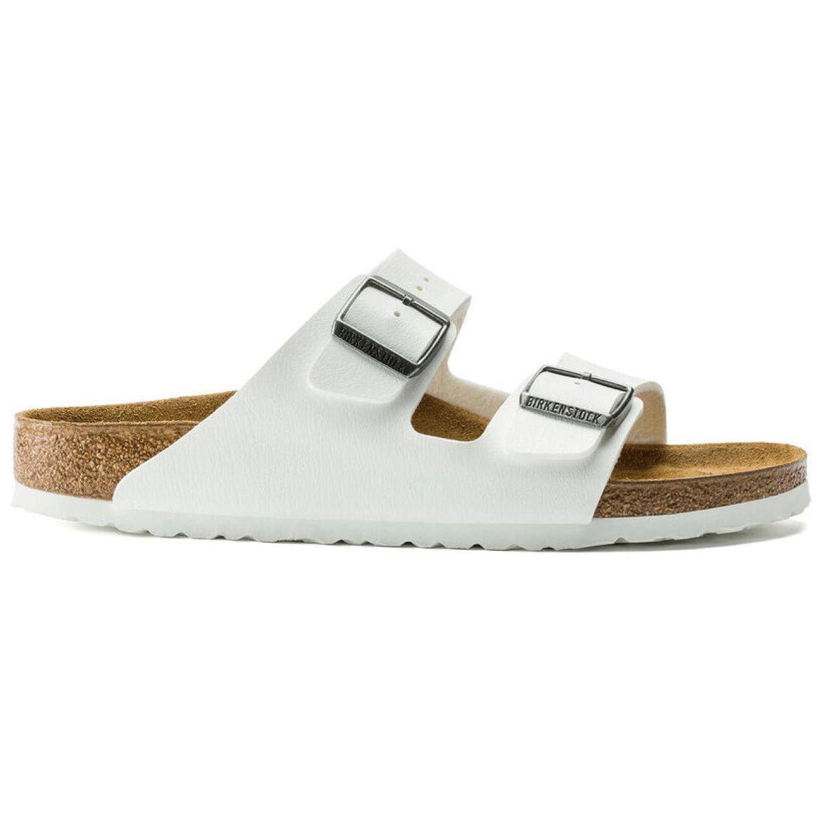 Birkenstock Classic, Arizona, Birko-Flor, Regular Fit, White Sandals Birkenstock 