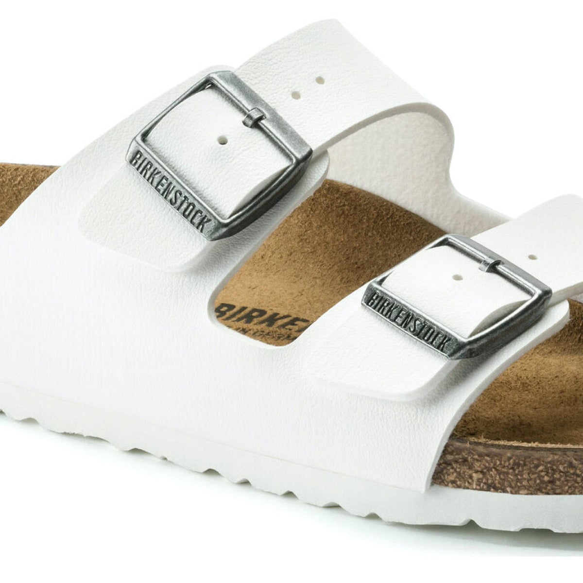 Birkenstock Classic, Arizona, Birko-Flor, Regular Fit, White Sandals Birkenstock 