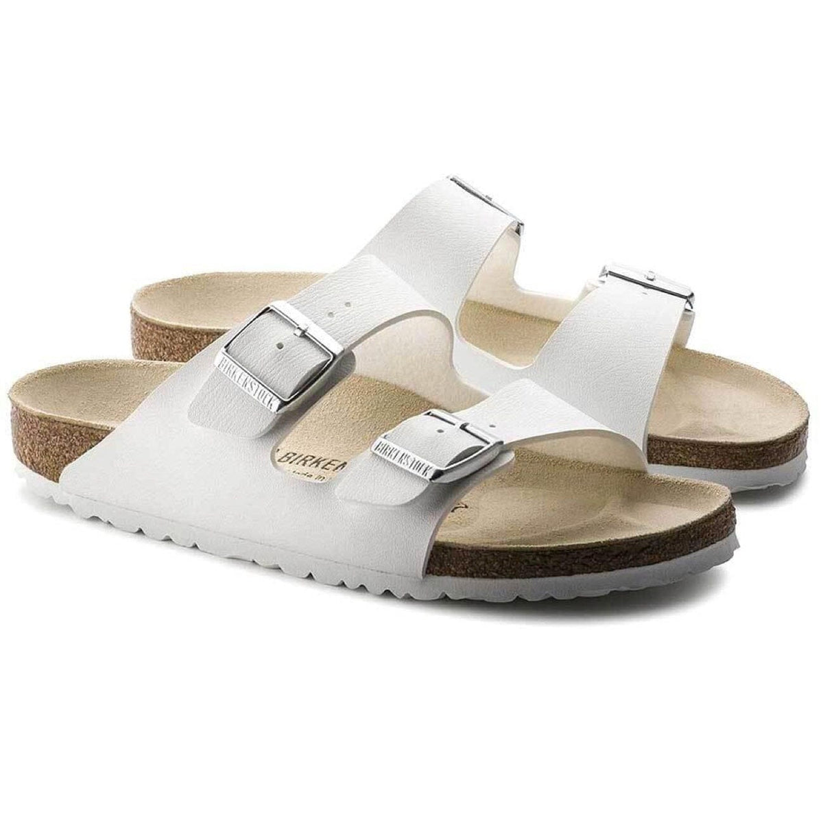 Birkenstock Classic, Arizona, Birko-Flor, Regular Fit, White Sandals Birkenstock Classic 