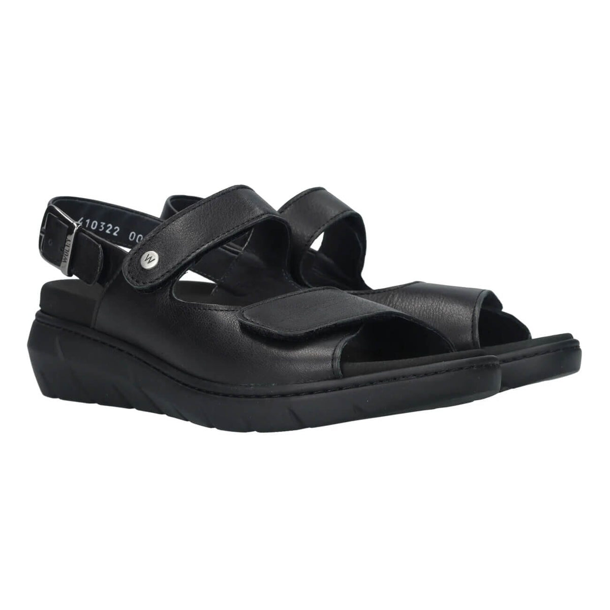 Wolky, Terra, Corfu, Sandal, Verona Leather, Black Sandals Wolky Black 36 