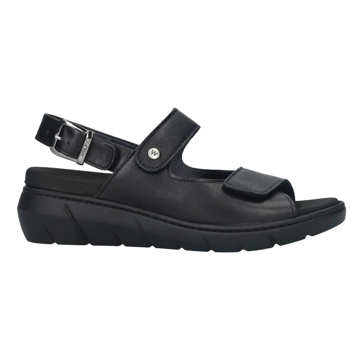 Wolky, Terra, Corfu, Sandal, Verona Leather, Black Sandals Wolky 