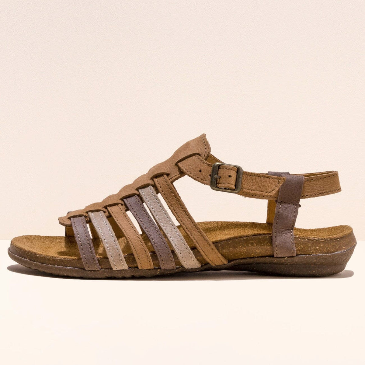 El Naturalista, WAKATAUA, Sandal, Pleasant Leather, Multi-Honey Sandals El Natura Lista 