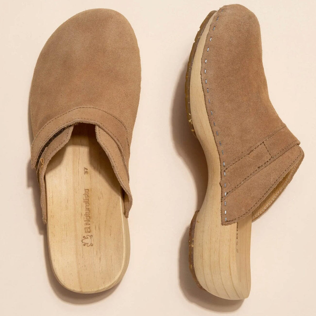 El Naturalista, SHOKUNIN, Clog, Lux Suede Leather, Honey Clogs El Natura Lista 