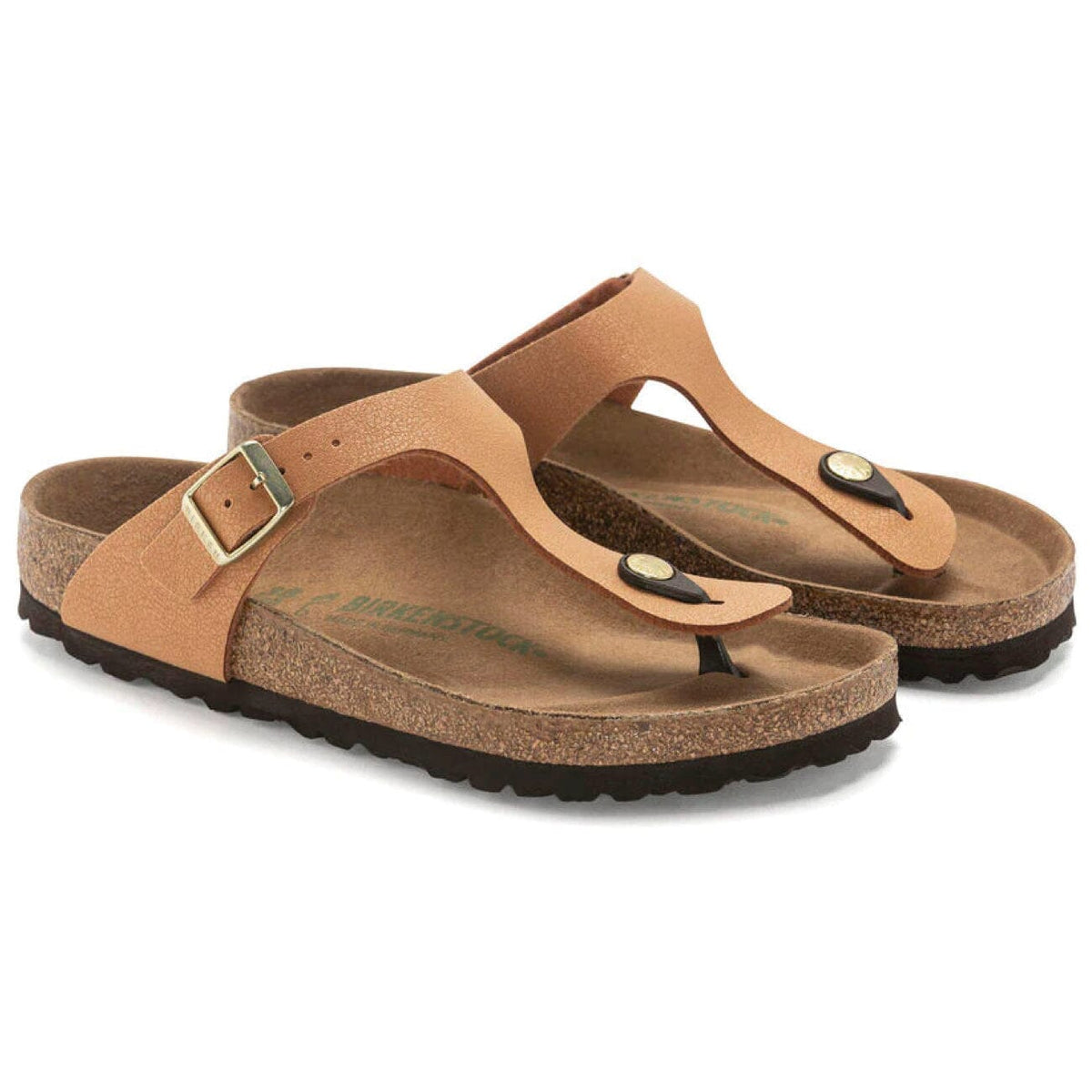 Birkenstock, Gizeh, BirkiBuc/MicroFibre, Earthy Vegan, Regular Fit, Pecan Sandals Birkenstock Seasonal 