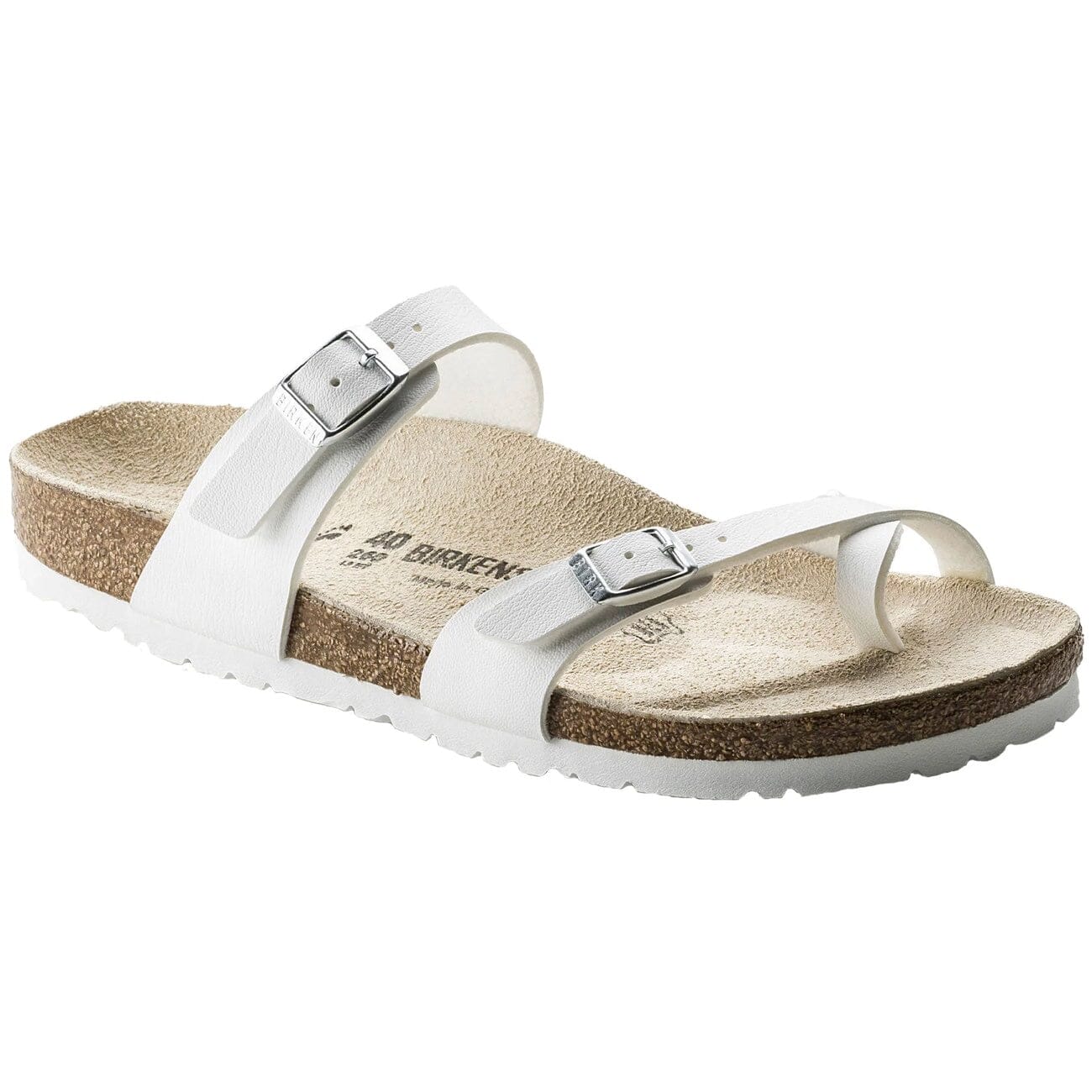 Birkenstock Mayari Regular Fit Birko-Flor White Sandals Birkenstock Classic 35 White 