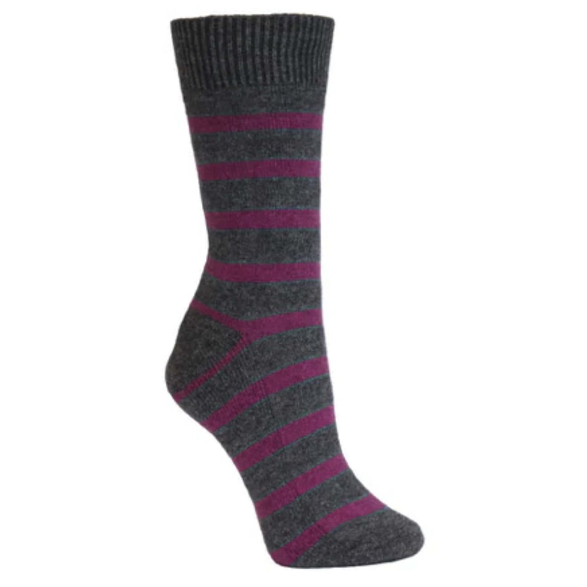 Mongrel Socks Possum Cushion Fuchsia Stripe One Size Socks Mongrel Socks One Size Fuchsia Stripe 