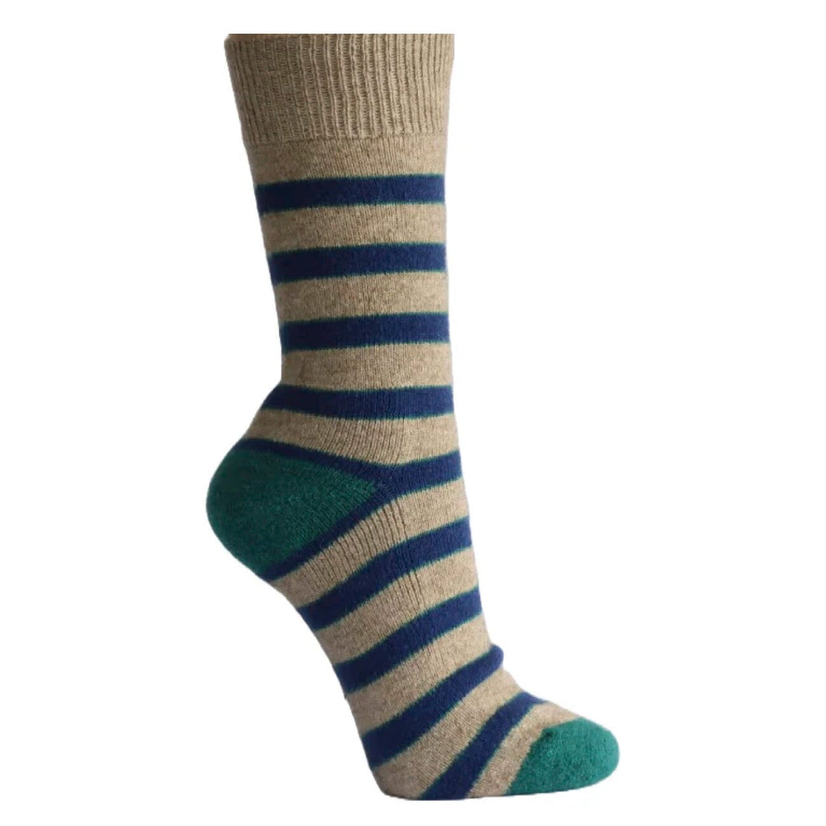 Mongrel Socks Possum Cushion Navy Stripe One Size Socks Mongrel Socks One Size Navy Stripe 