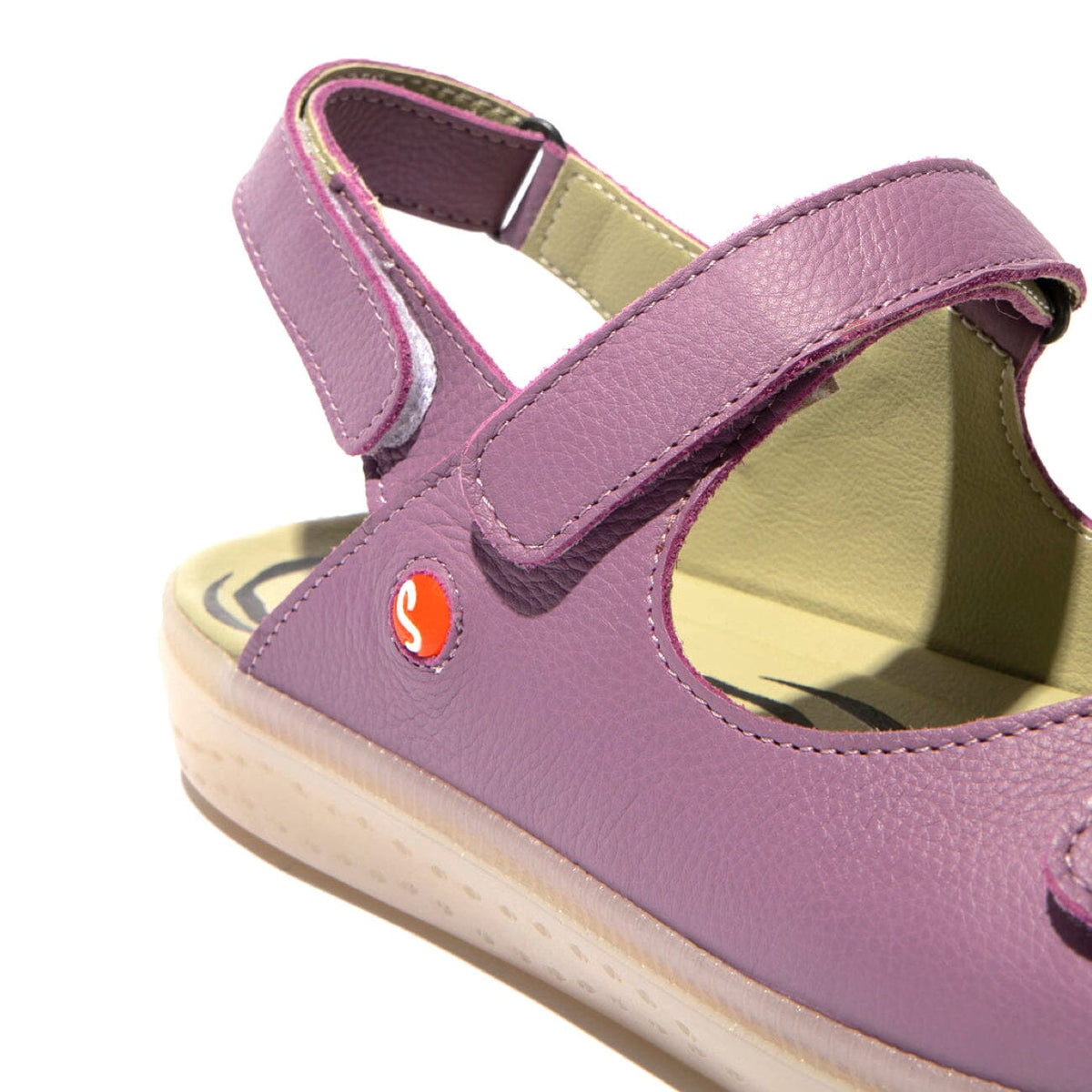 Softinos Ioah743 Sandal Smooth Leather Lavender Sandals Softinos 