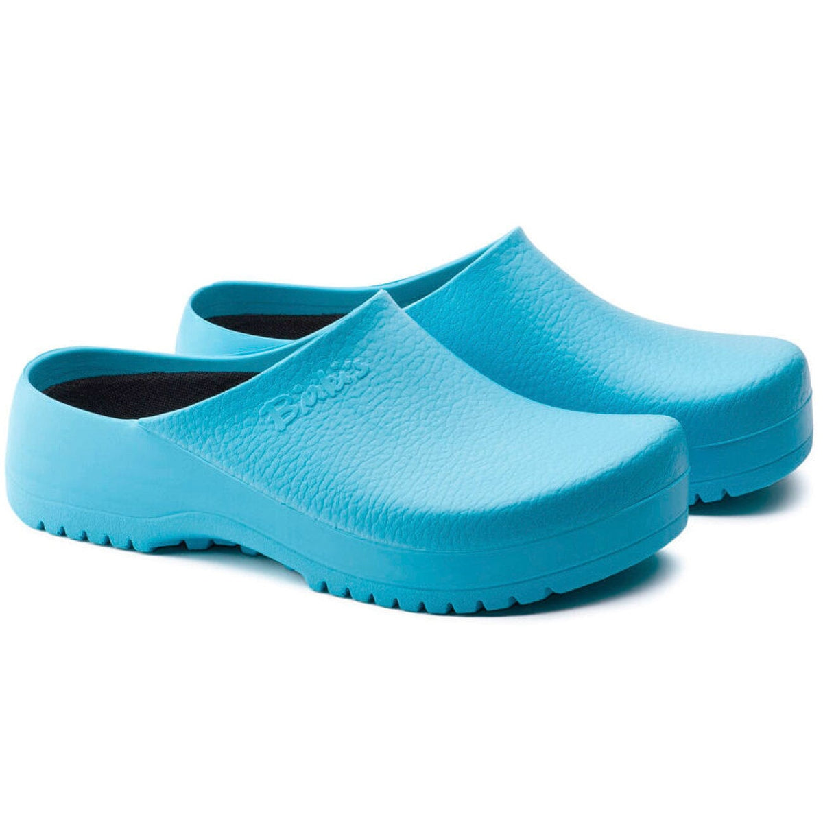 Birkenstock Super Birki Light Blue Polyurethane Regular Fit Clogs Birkenstock Professional 