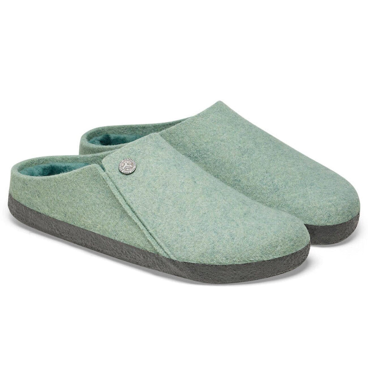 Birkenstock, Zermatt Shearling, Wool Felt, Regular Fit, Matcha House Shoes Birkenstock 