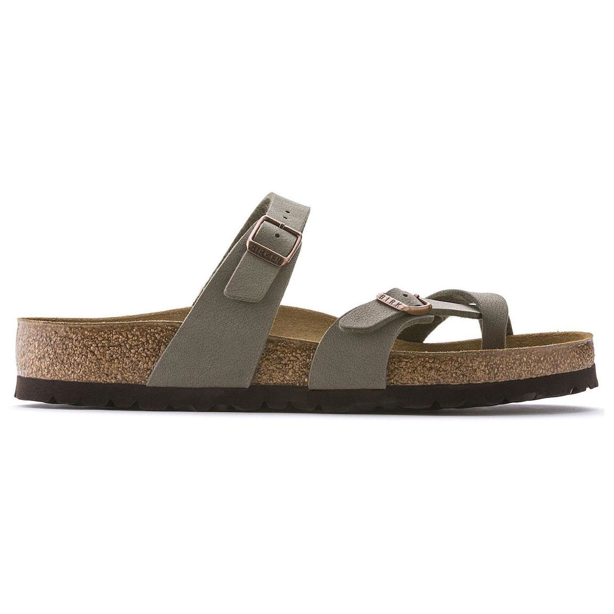 Birkenstock, Mayari, Regular Fit, Birko-Flor Nubuck, Stone Sandals Birkenstock 