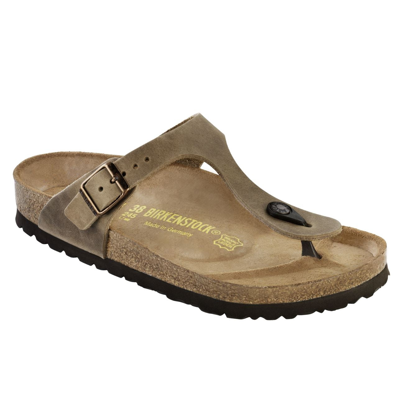 Birkenstock Classic, Gizeh, Natural Leather, Narrow Fit, Tabacco Brown Sandals Birkenstock Classic Tabacco Brown 35 