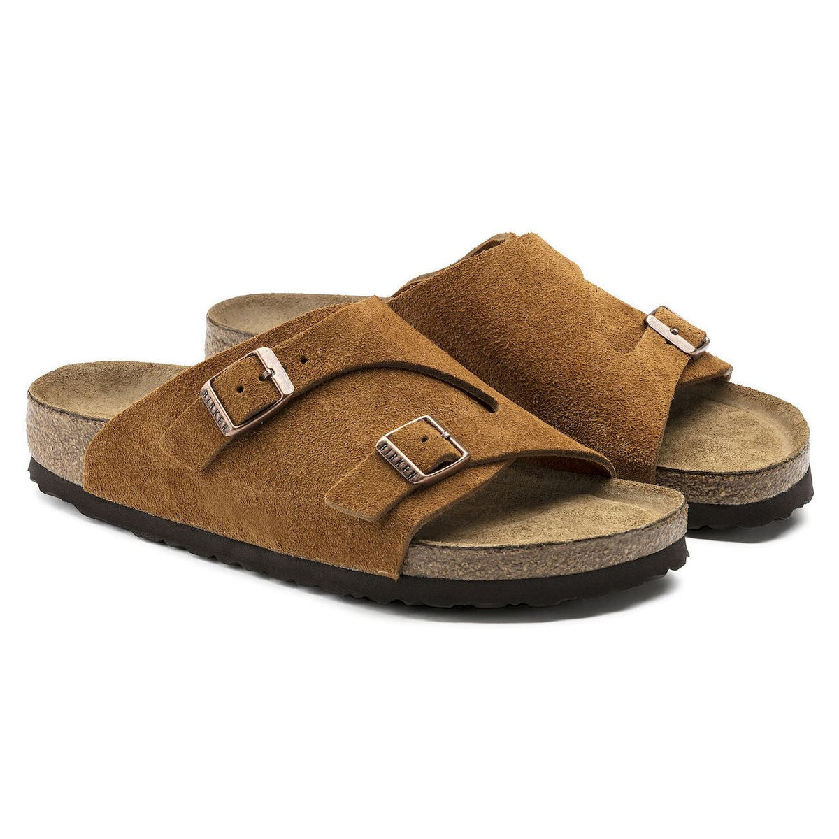 Birkenstock Classic, Zurich, Soft-Footbed, Narrow Fit, Suede, Mink Sandals Birkenstock Classic 