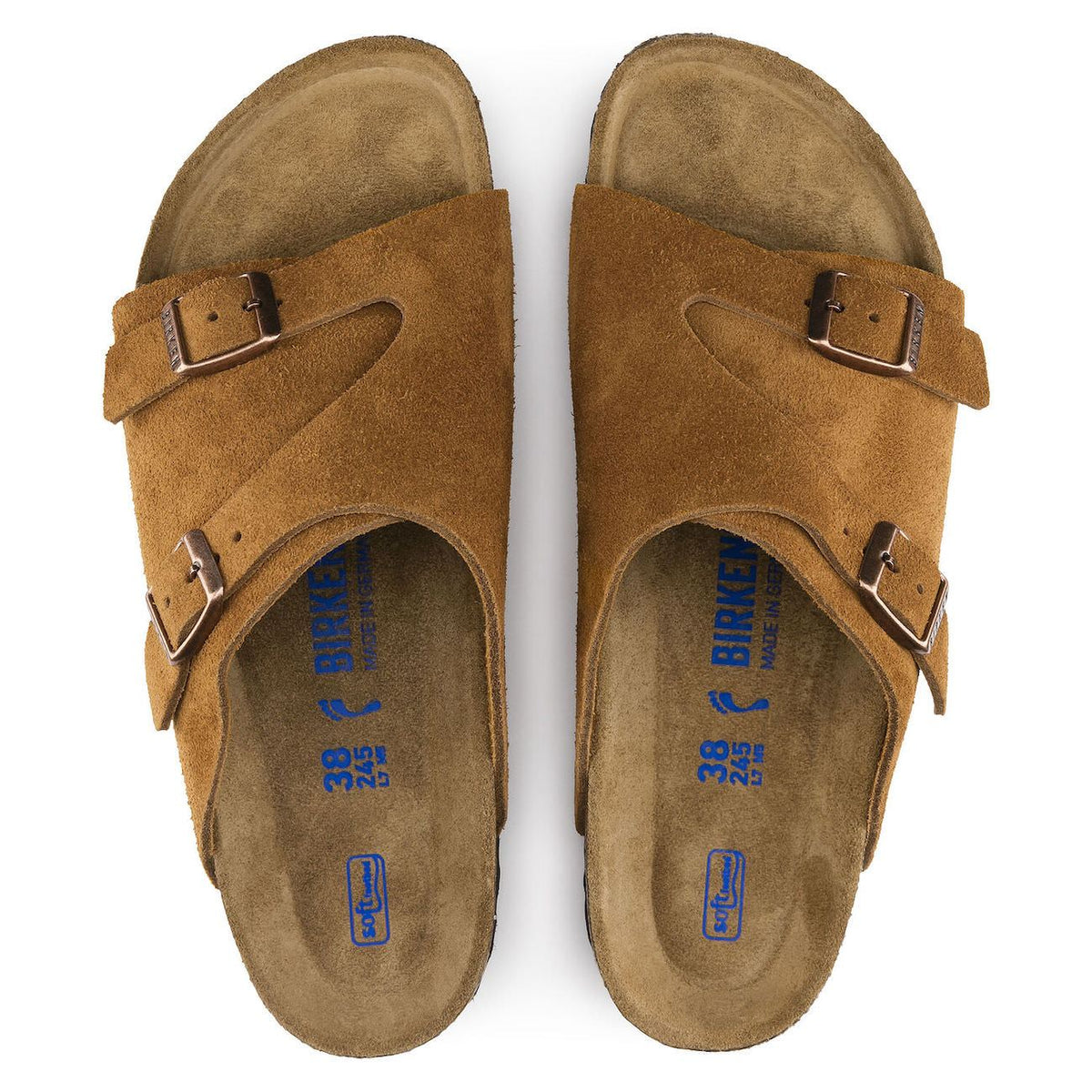 Birkenstock Classic, Zurich, Soft-Footbed, Narrow Fit, Suede, Mink Sandals Birkenstock Classic 