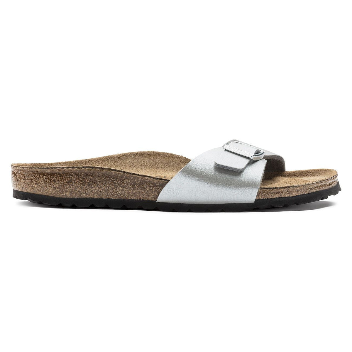 Birkenstock Classic, Madrid, Regular Fit, Birko-Flor, Silver Sandals Birkenstock Classic 