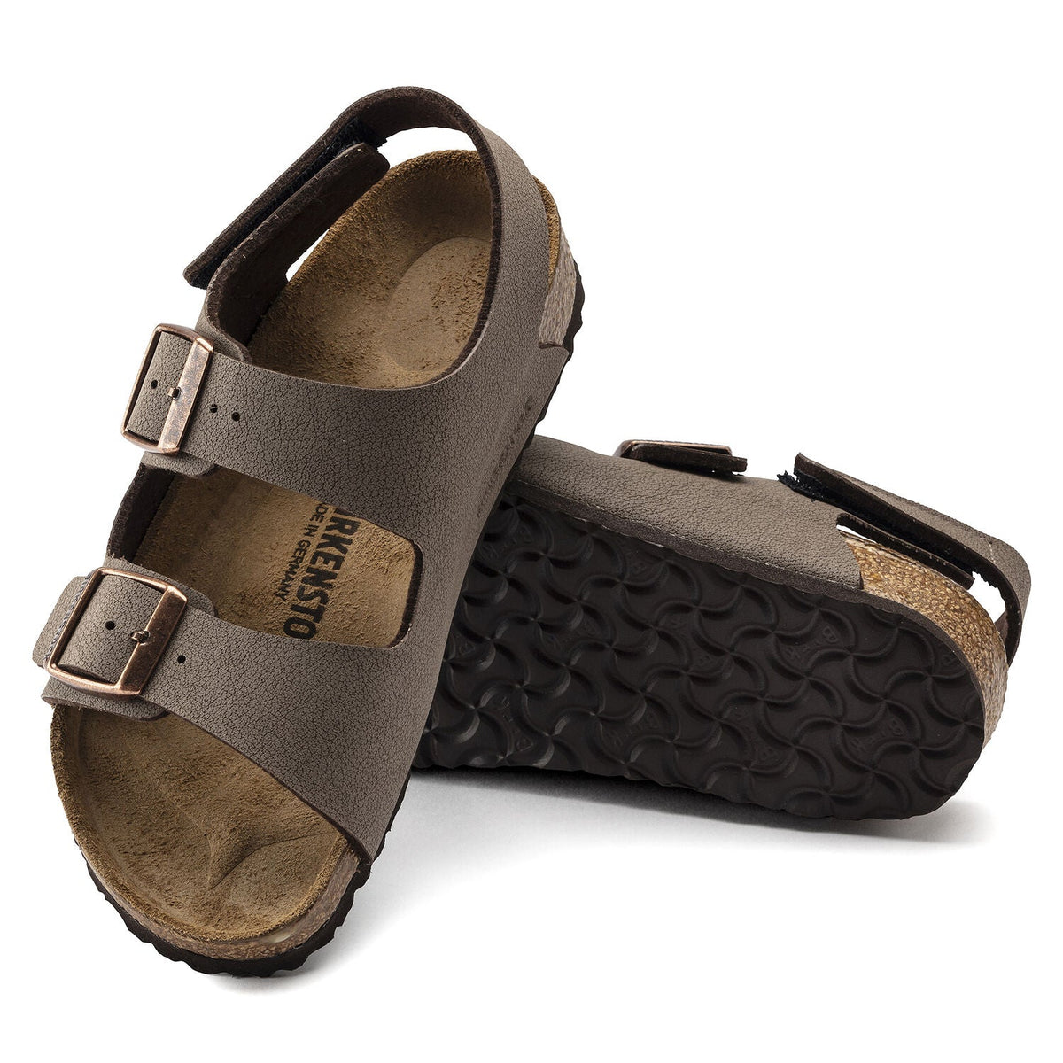 Birkenstocks Kids, Milano, BirkiBuc, Narrow Fit, Mocca Sandals Birkenstock Classic 