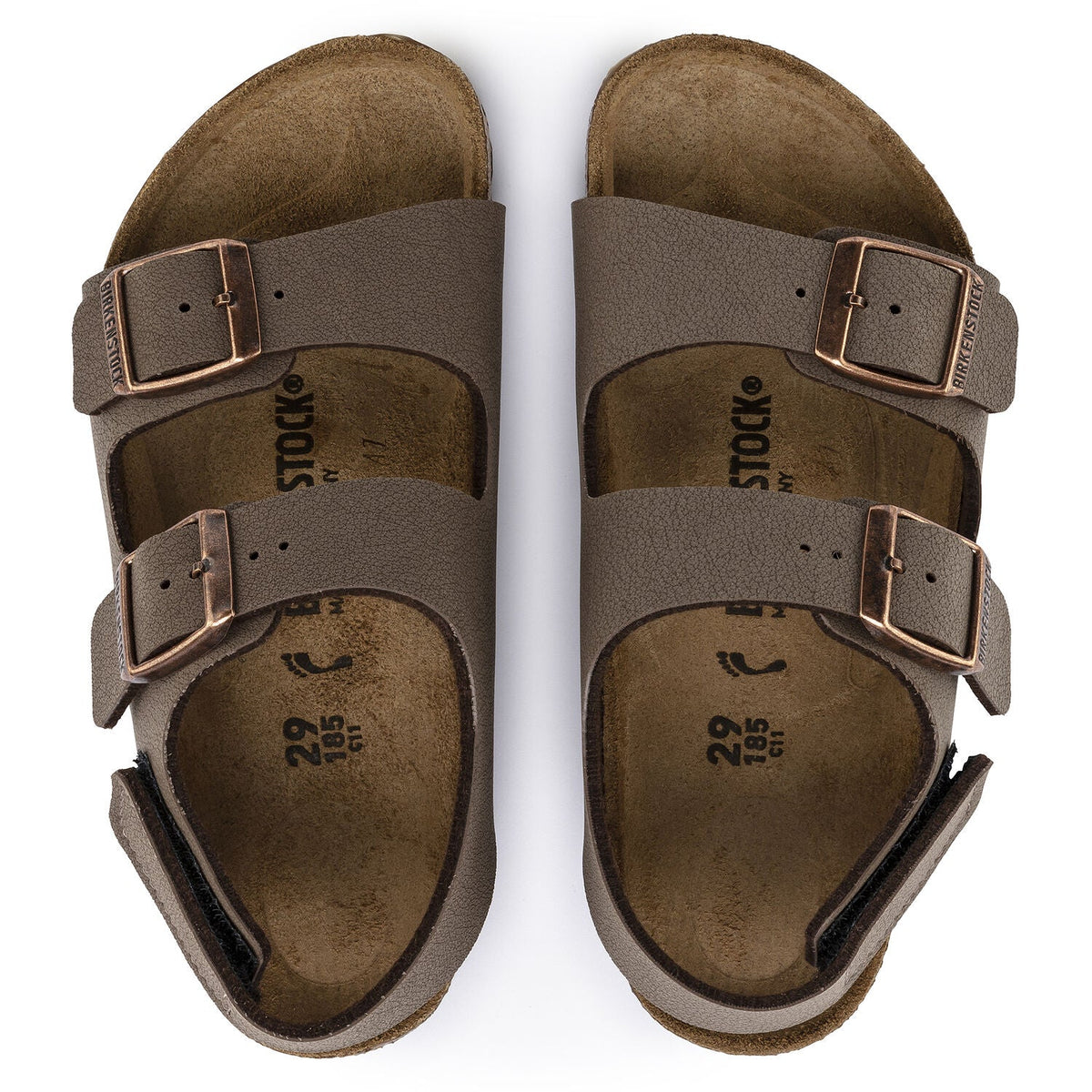 Birkenstocks Kids, Milano, BirkiBuc, Narrow Fit, Mocca Sandals Birkenstock Classic 