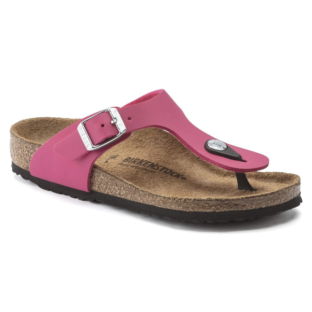 Birkenstock Kids, Gizeh, Birko-Flor, Narrow Fit, Fuchsia Tulip Sandals Birkenstock Seasonal Fuchsia Tulip 30 