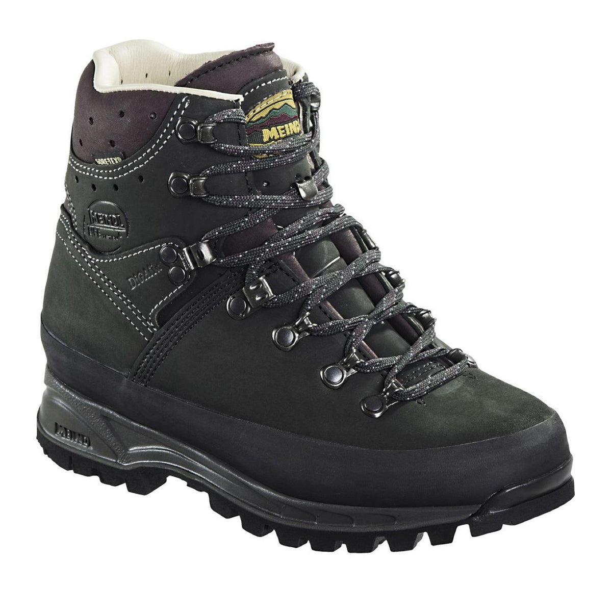 Meindl, Island Lady MFS Active, Medium Fit, Nubuck Leather / Gortex, Anthracite Bordeaux Hiking Boots Meindl Anthracite Bordeaux 6 