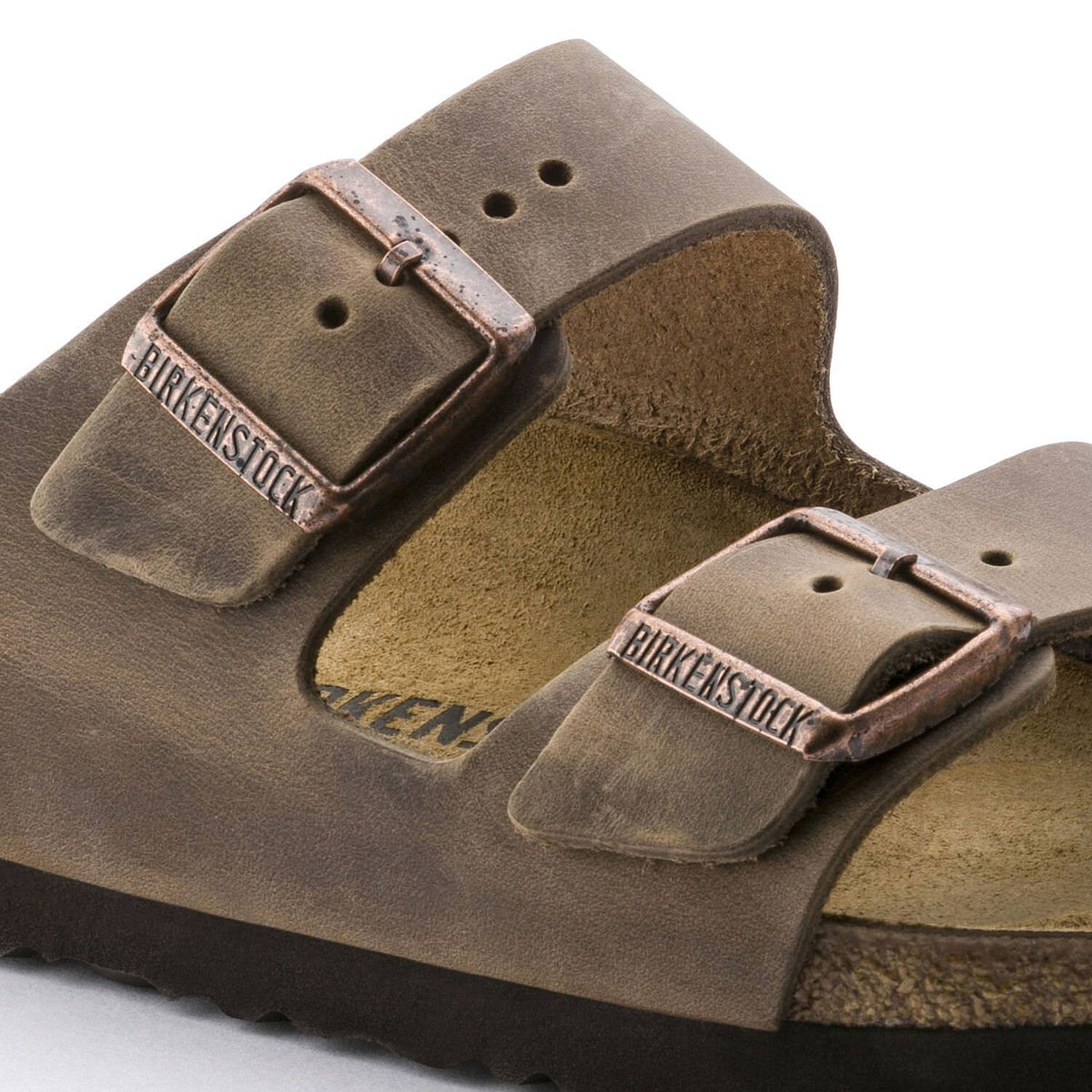 Birkenstock Classic, Arizona, Narrow Fit, Natural Leather, Tobacco Brown Sandals Birkenstock Classic 