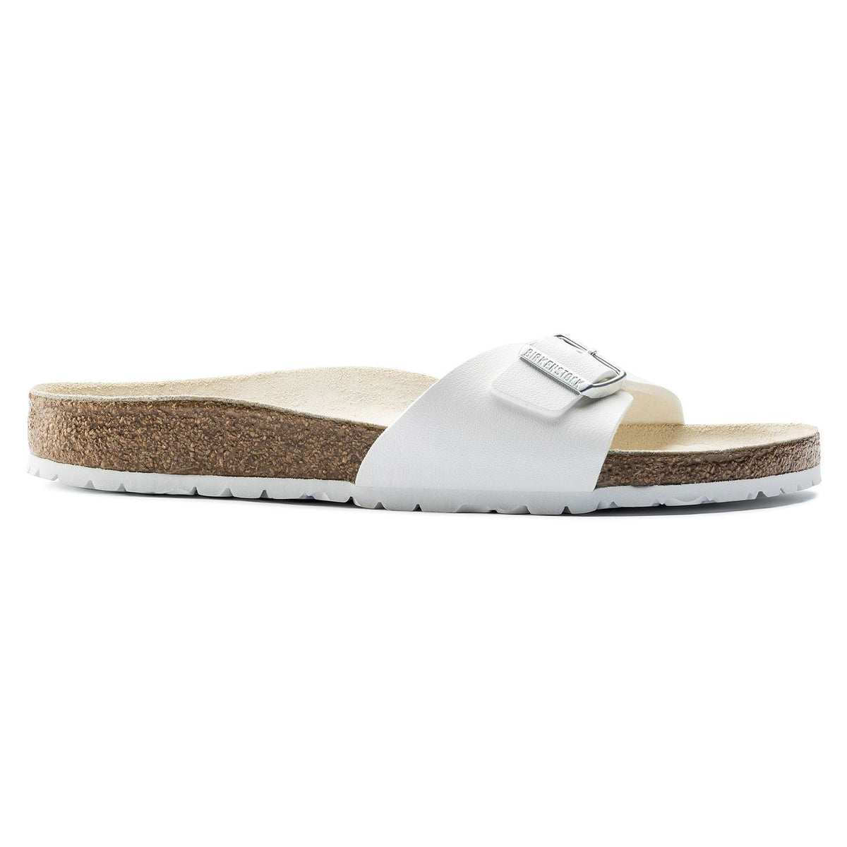 Birkenstock Classic, Madrid, Narrow Fit, Birko-Flor, White Sandals Birkenstock Classic 