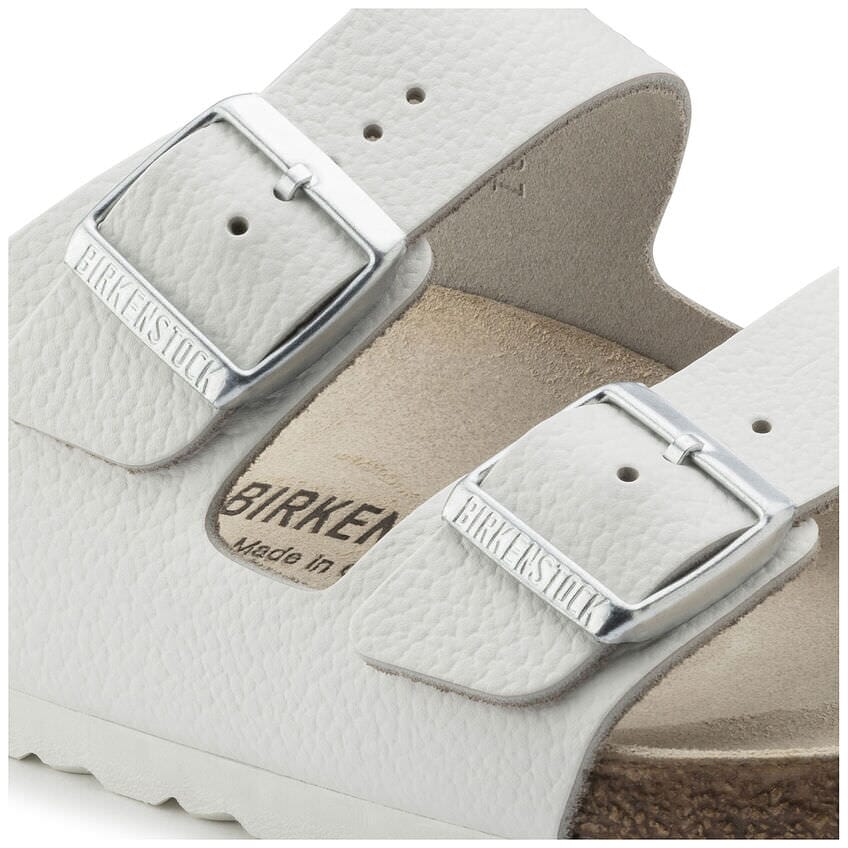 Birkenstock Classic, Arizona, Narrow Fit, Leather, White Sandals Birkenstock Classic 