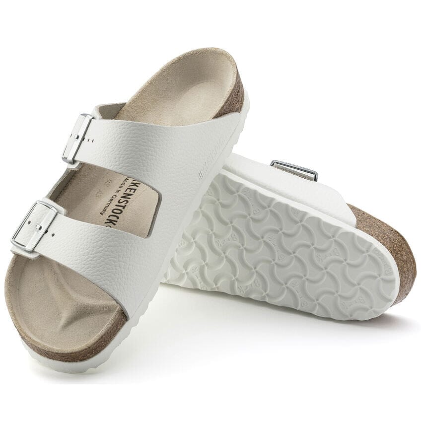 Birkenstock Classic, Arizona, Narrow Fit, Leather, White Sandals Birkenstock Classic 