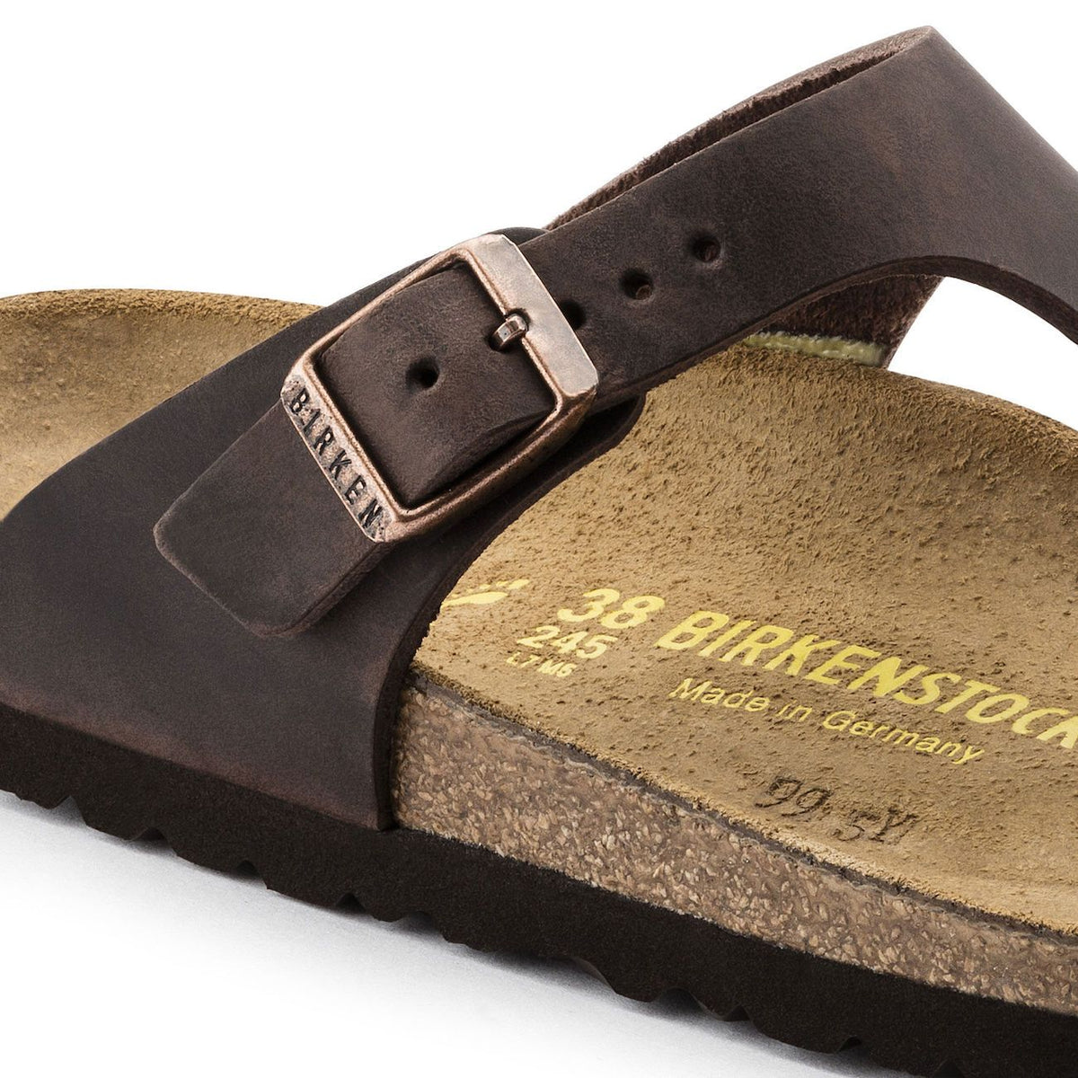 Birkenstock Classic, Gizeh, Regular Fit, Natural Leather, Habana Sandals Birkenstock Classic 