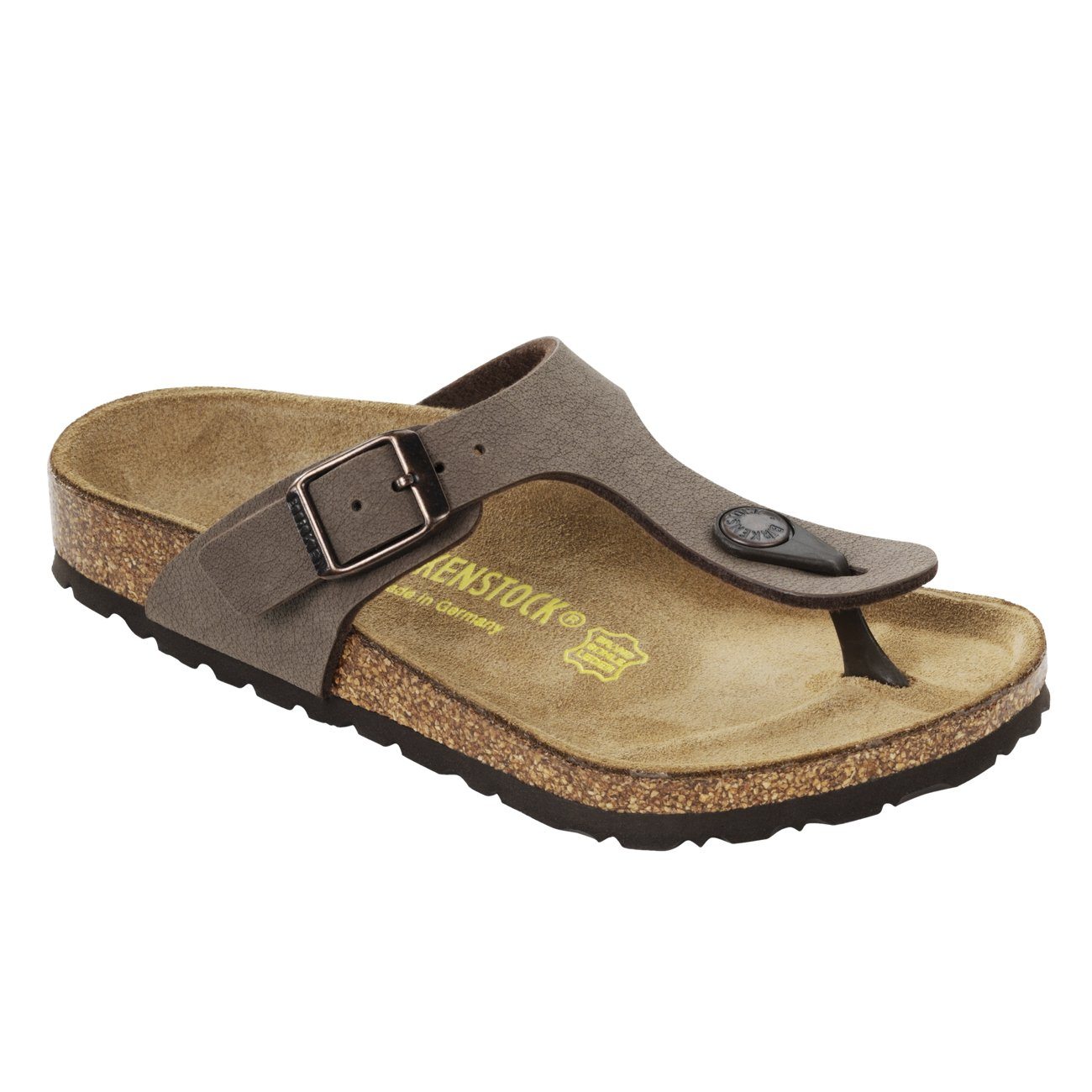 Birkenstock Kids, Gizeh, Birko Flor, Narrow Fit, Mocha Sandals Birkenstock Kids Mocha 34 