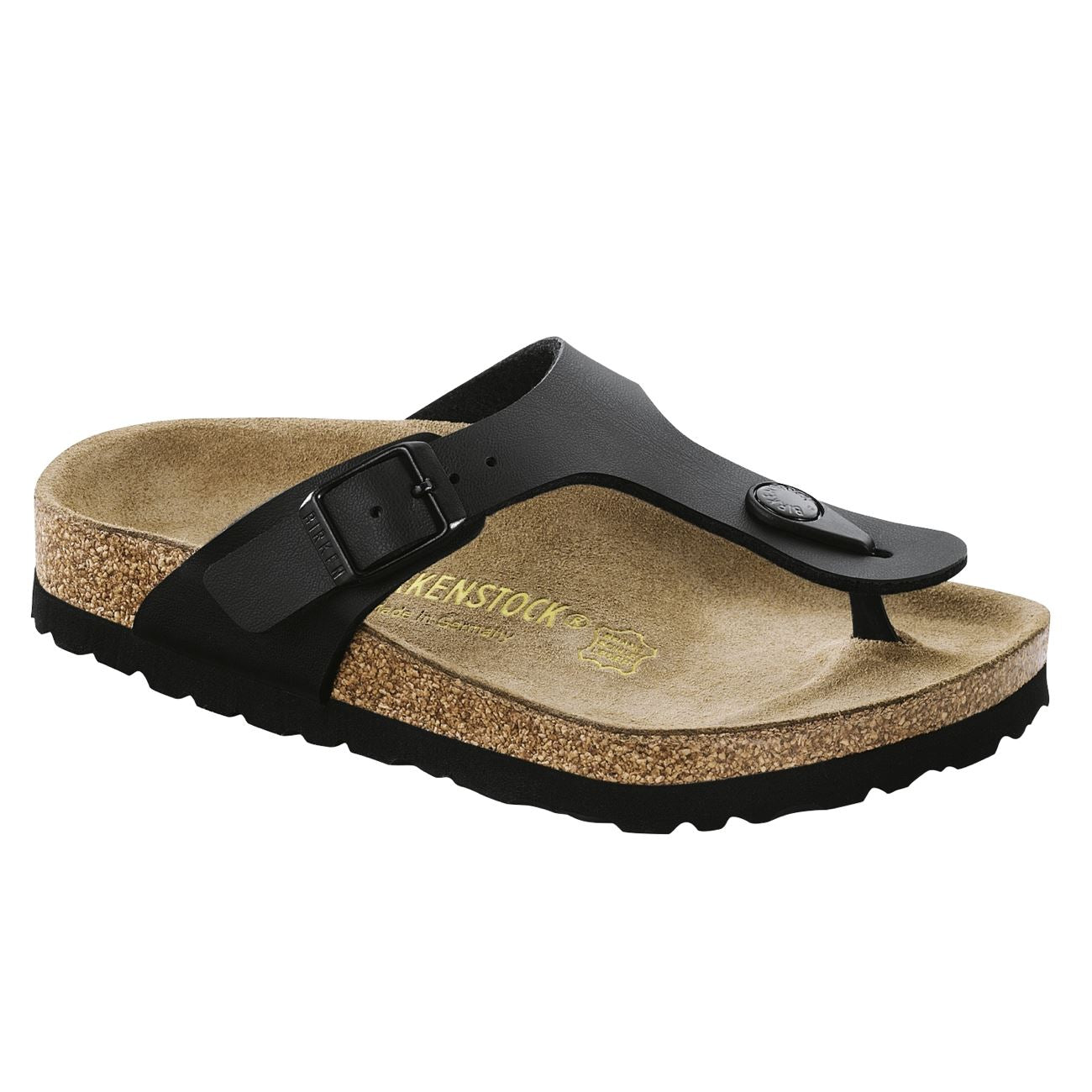 Birkenstock Kids, Gizeh, Birko Flor, Narrow Fit, Black Sandals Birkenstock Kids 